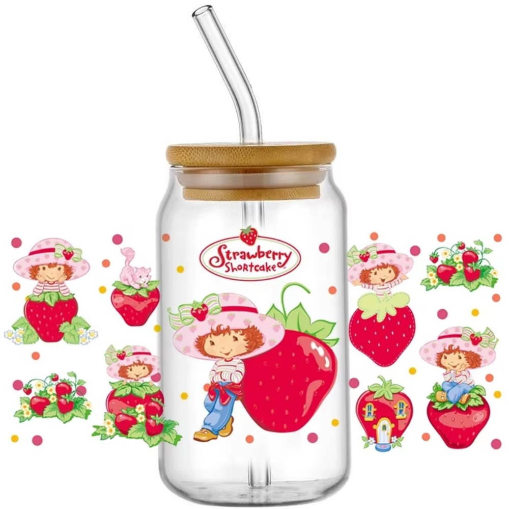Strawberry Shortcake Cup Sticker